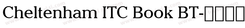 Cheltenham ITC Book BT字体转换